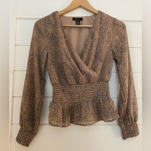 NWOT Japna peplum blouse